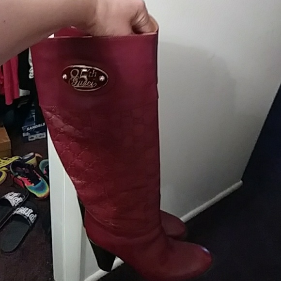Authentic red leather GG boots🔥🔥🔥 - Picture 3 of 8